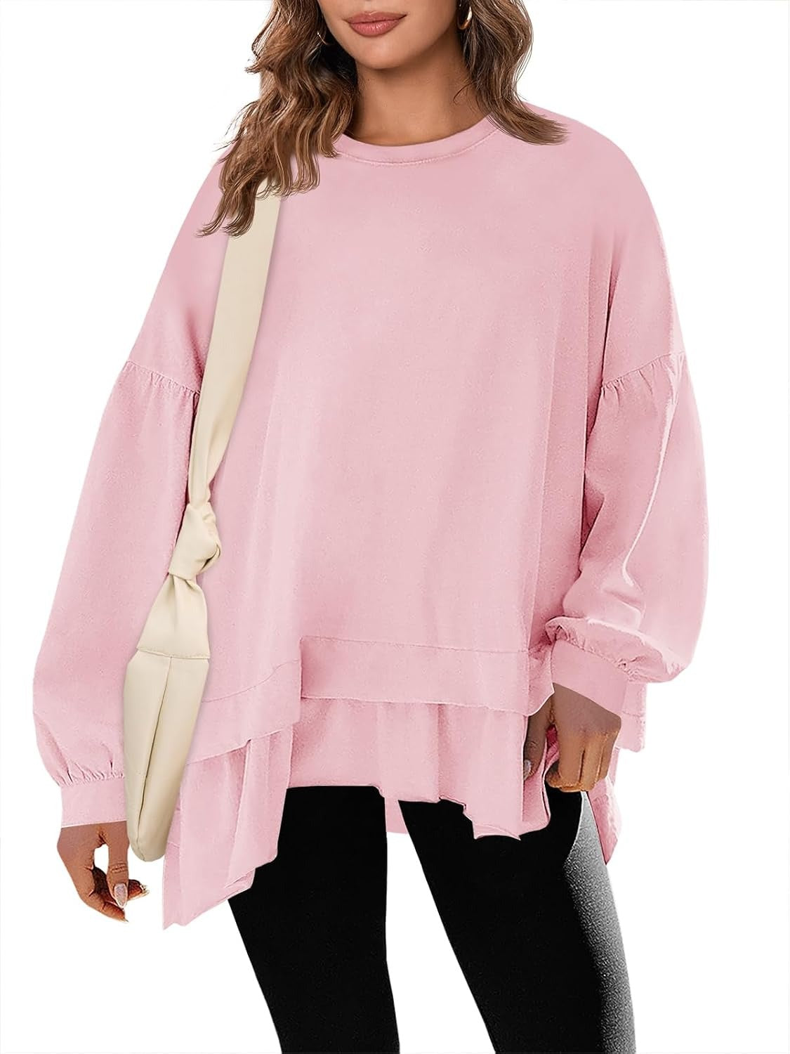 Women's Asymmetrical Layered Sweatshirt