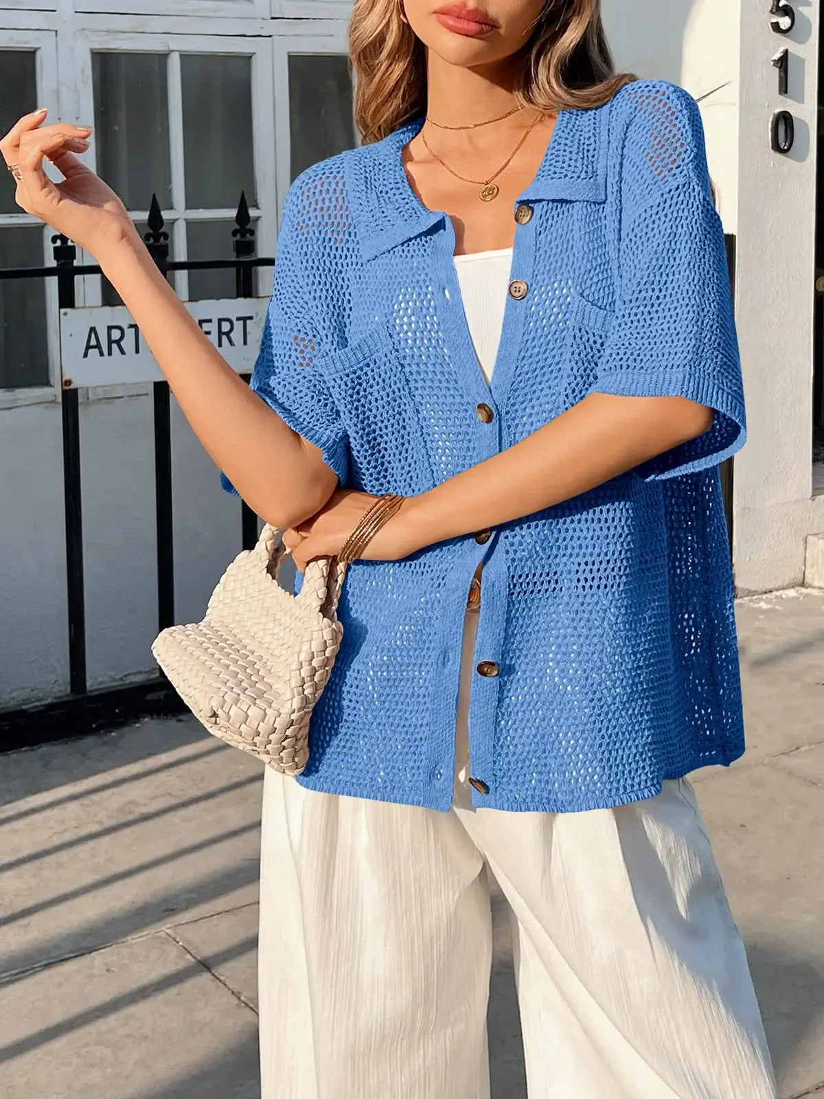 Women's Summer Breeze Crochet Knit Cardigan