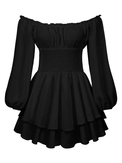 Women's Elastic Waist Ruffled Jumpsuit