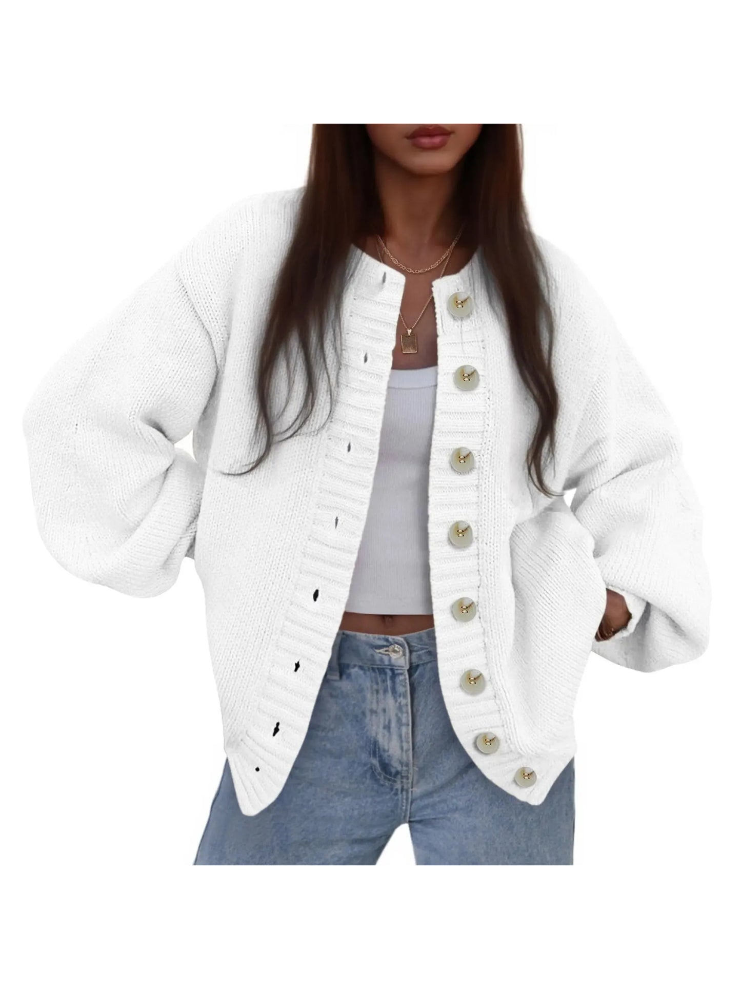 Women's Fall Oversized Knit Cardigan