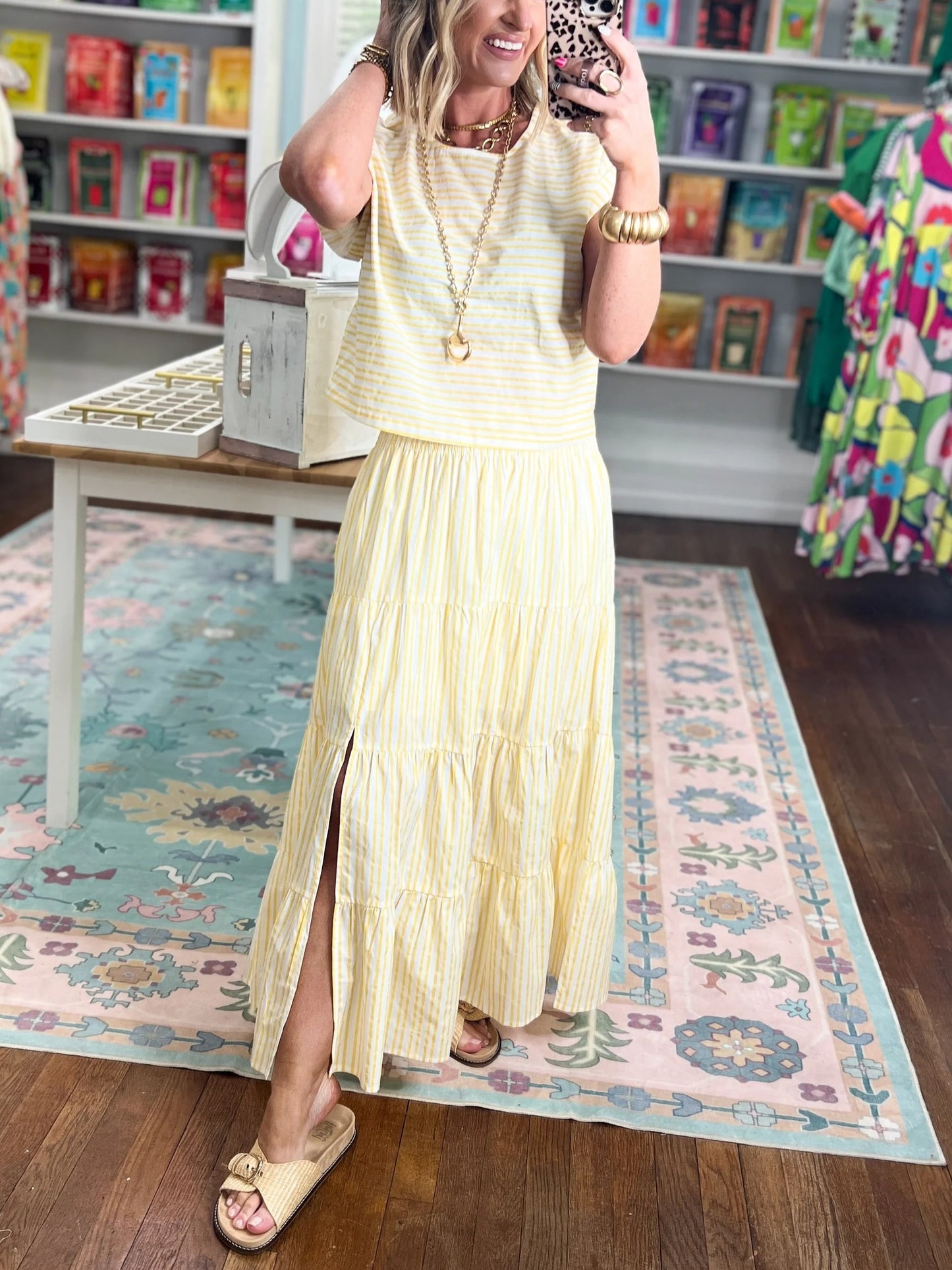 Women's Sunny Stripe Two-Piece Summer Set
