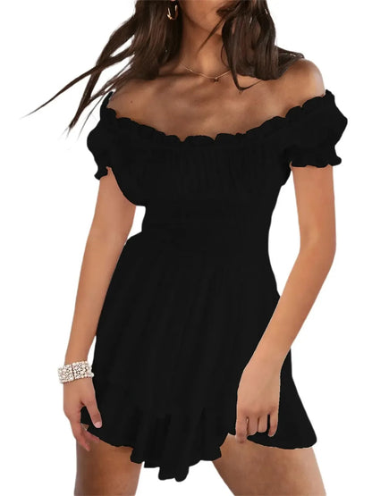 Women's Elastic Waist Ruffled Jumpsuit