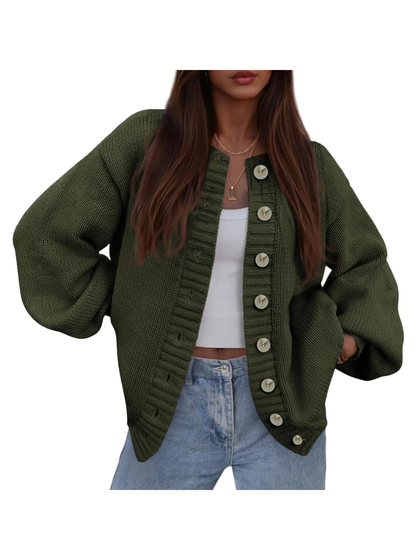 Women's Fall Oversized Knit Cardigan