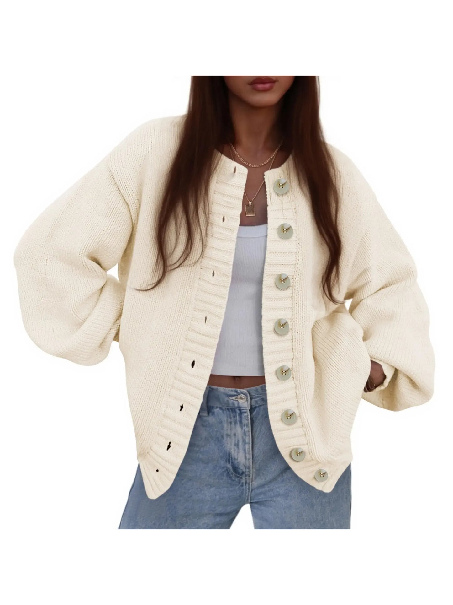 Women's Fall Oversized Knit Cardigan
