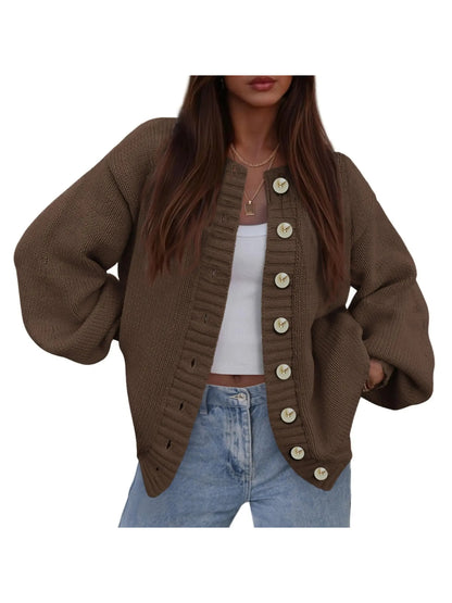 Women's Fall Oversized Knit Cardigan
