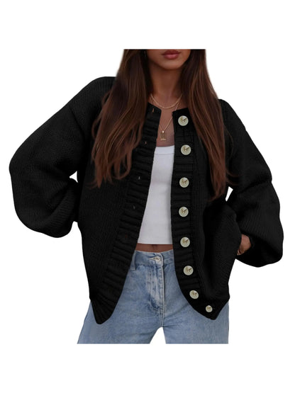 Women's Fall Oversized Knit Cardigan