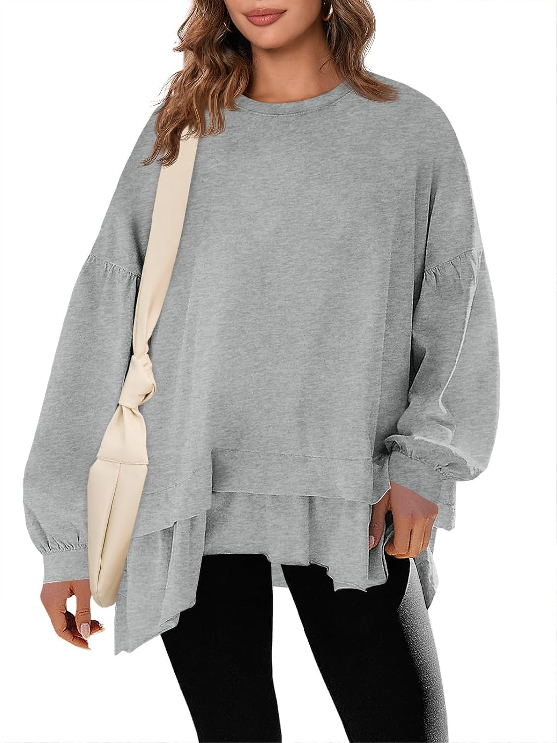 Women's Asymmetrical Layered Sweatshirt