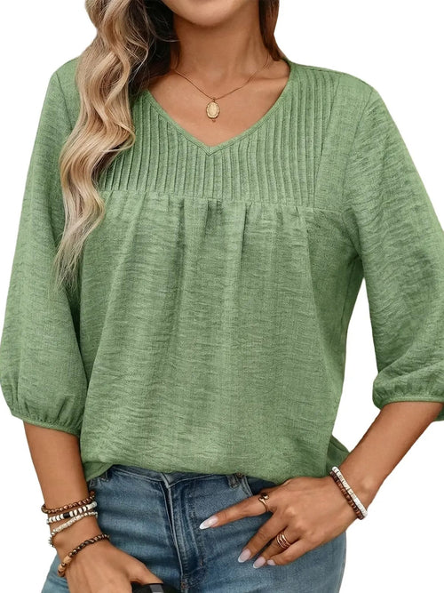 Women's Puff 3/4 Sleeve Casual Top