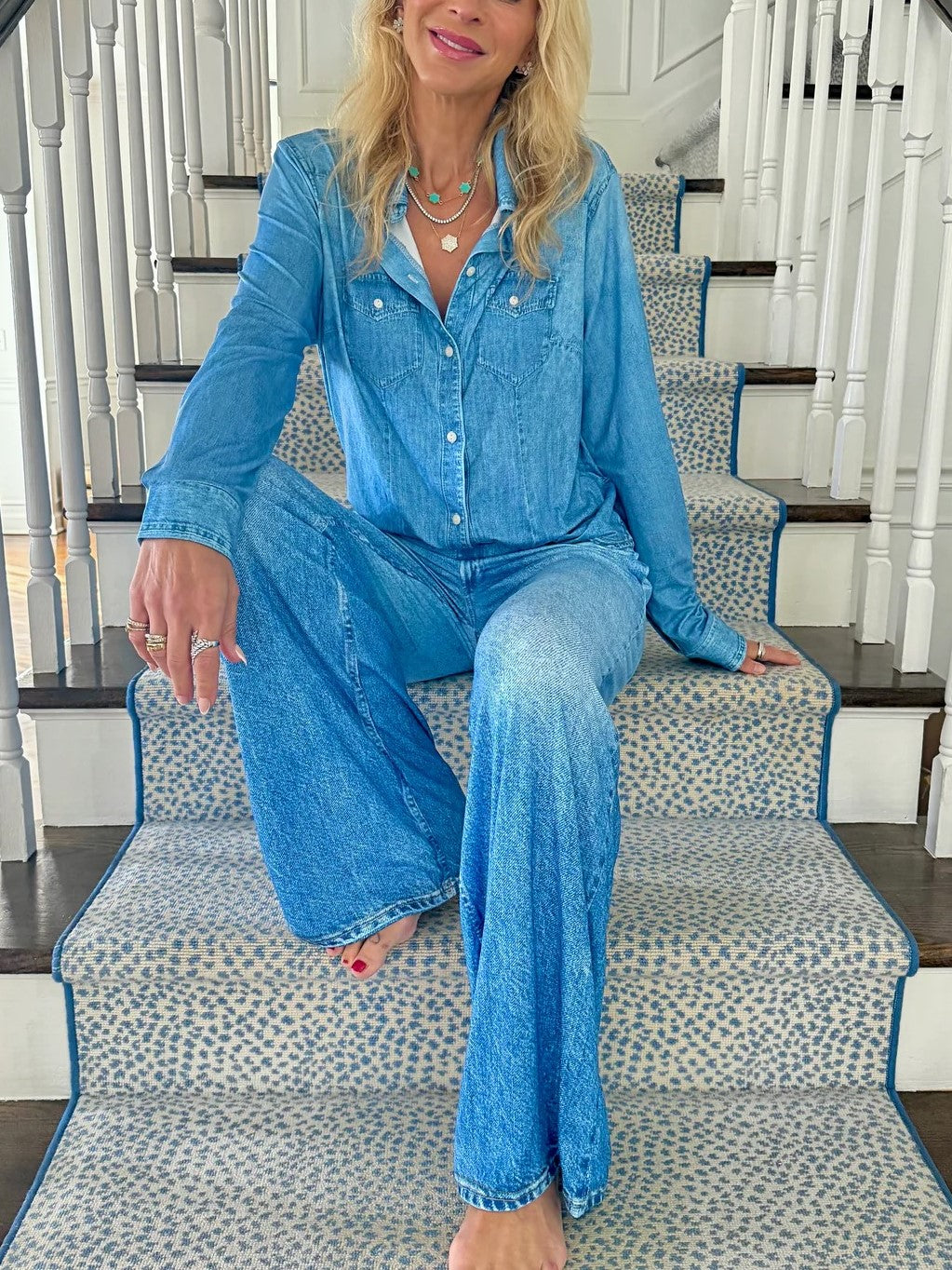 Women's Lightweight Denim Dreams Pajama Set