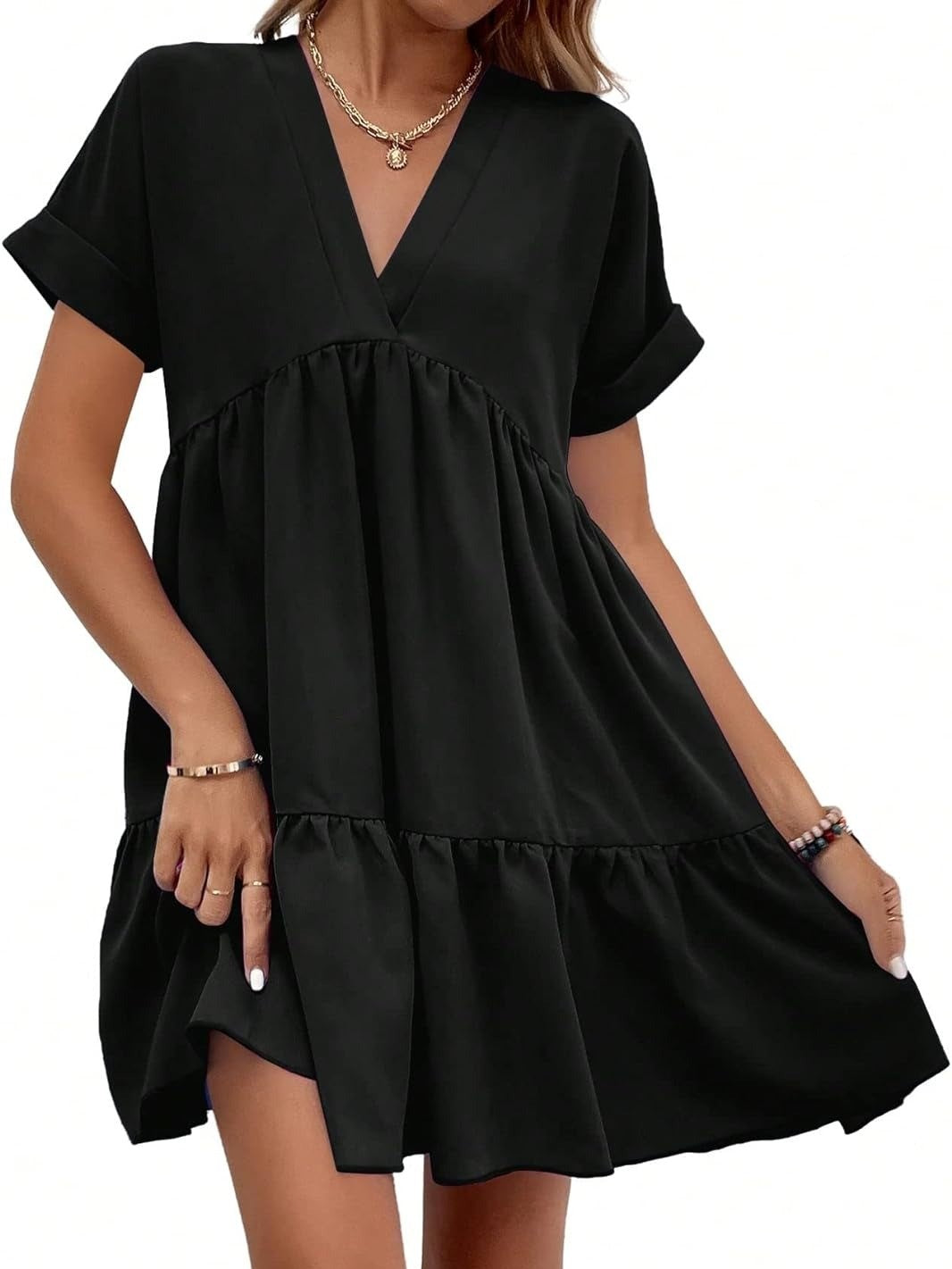 Women's Summer Loose Fit Babydoll Dress