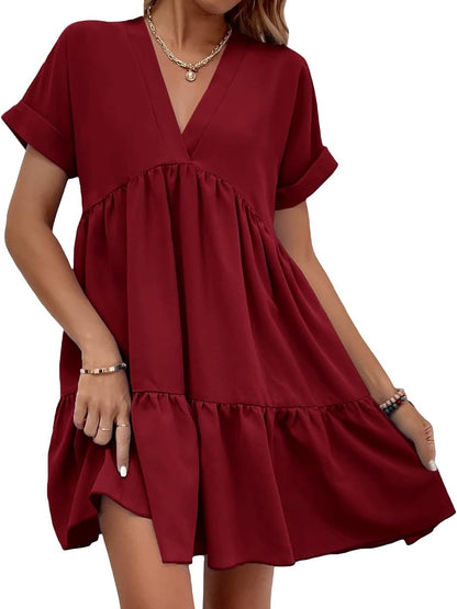 Women's Summer Loose Fit Babydoll Dress