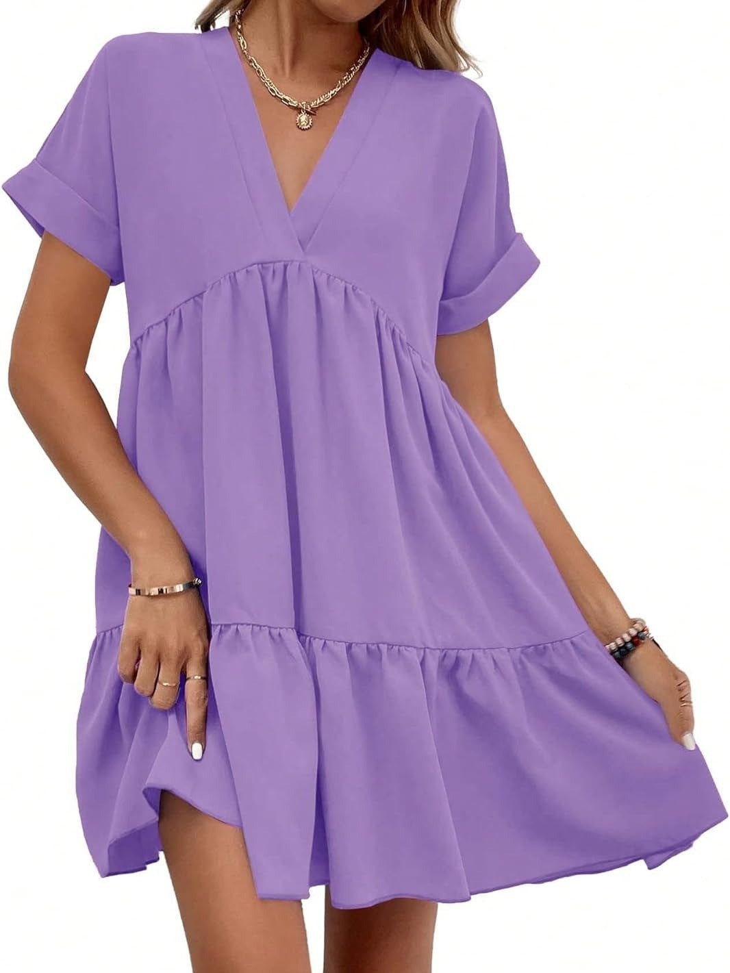 Women's Summer Loose Fit Babydoll Dress