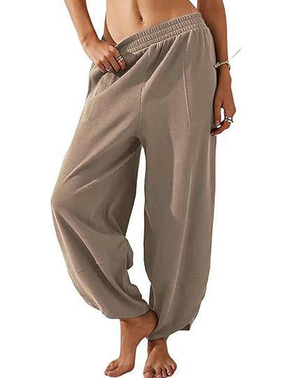Women's Loose Elastic Waist Casual Pants