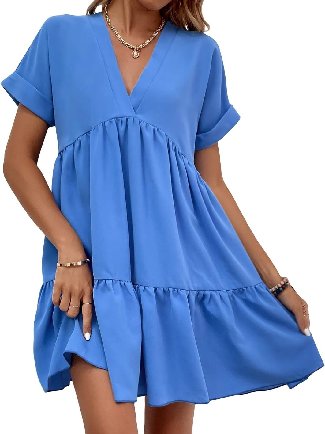 Women's Summer Loose Fit Babydoll Dress
