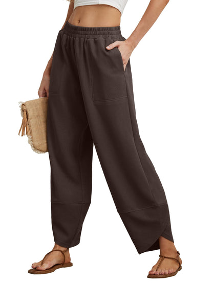 Women's Loose Elastic Waist Casual Pants