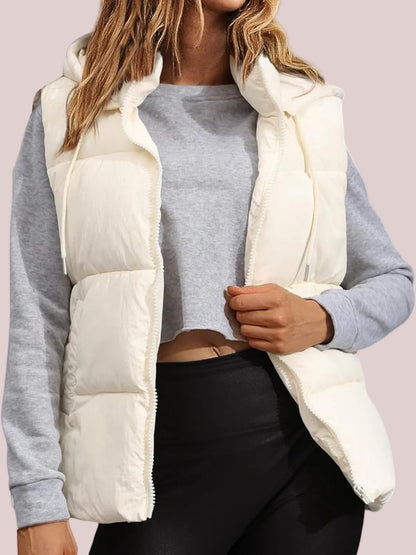 Women's Lightweight Hooded Puffer Vest