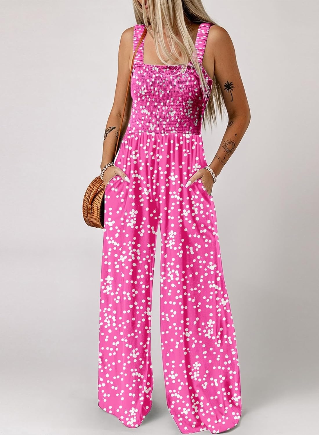 Women's Boho Floral Jumpsuit