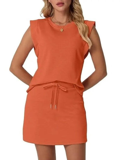 2026 Women's Summer 2 Piece Skort Set