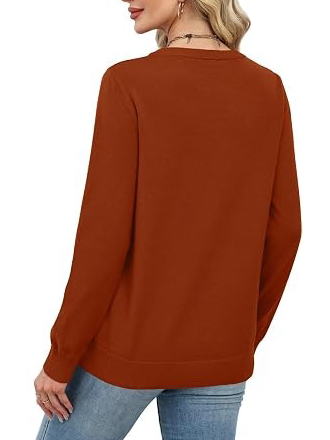 Women's Fall Basic Solid Color Pullover