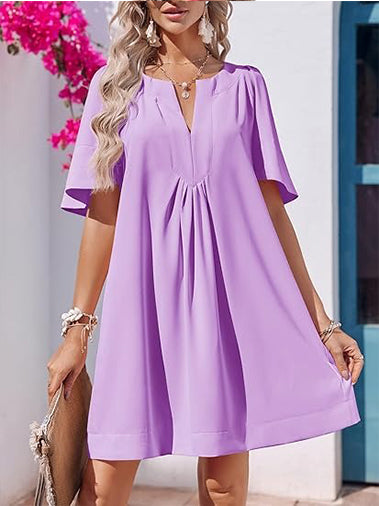 Women's Lightweight Summer Casual Dress with Pockets