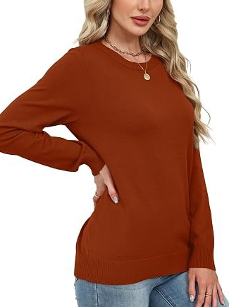 Women's Fall Basic Solid Color Pullover