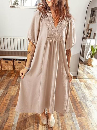 Women's 2026 Summer Flowy A-Line Maxi Dress