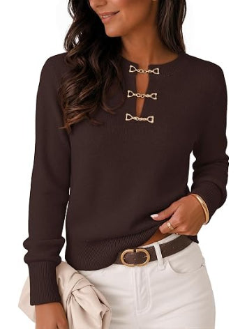 Women's Fall Lightweight Sweater Business Casual Tops