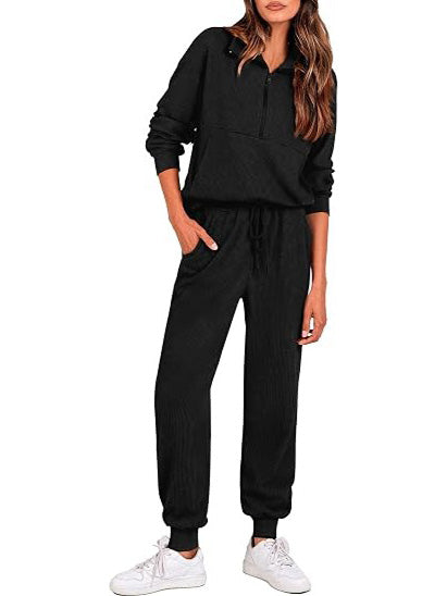 Women's Ribbed Knit Matching Lounge Sets
