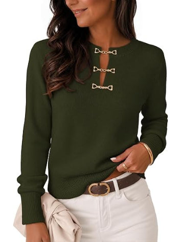 Women's Fall Lightweight Sweater Business Casual Tops