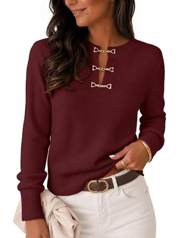 Women's Fall Lightweight Sweater Business Casual Tops
