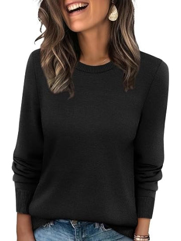 Women's Fall Basic Solid Color Pullover