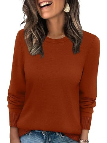 Women's Fall Basic Solid Color Pullover