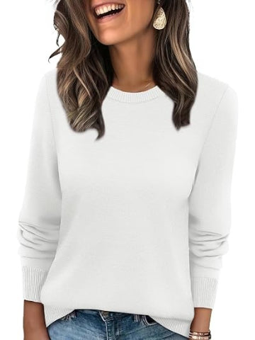 Women's Fall Basic Solid Color Pullover