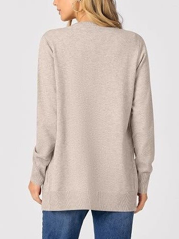 Women's 2026 Fall Casual Long Sleeve Crewneck Cardigans