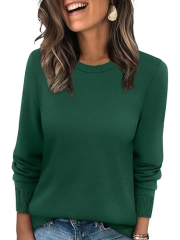 Women's Fall Basic Solid Color Pullover