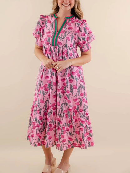 Women's Casual Floral Maxi Dress