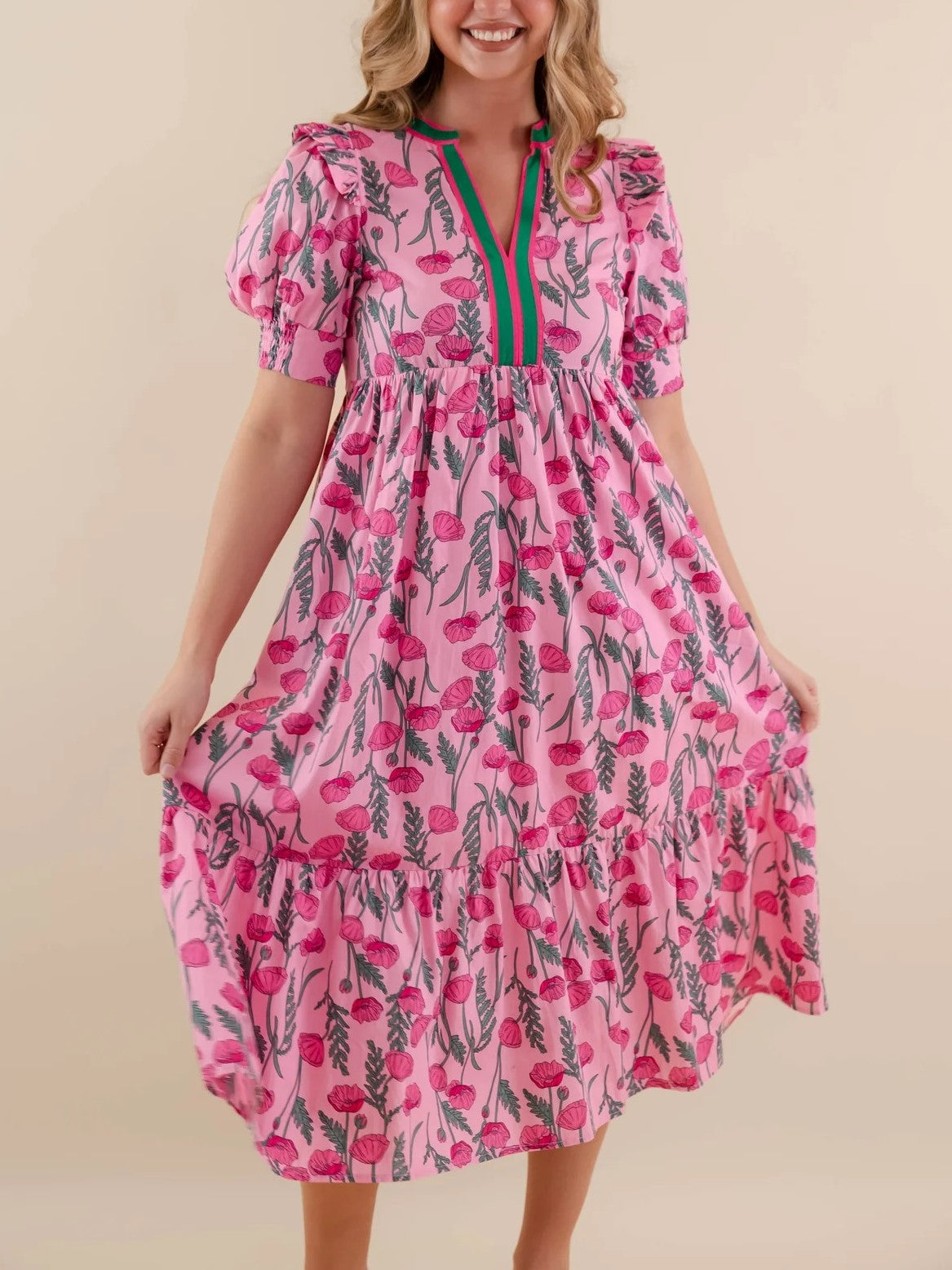 Women's Casual Floral Maxi Dress