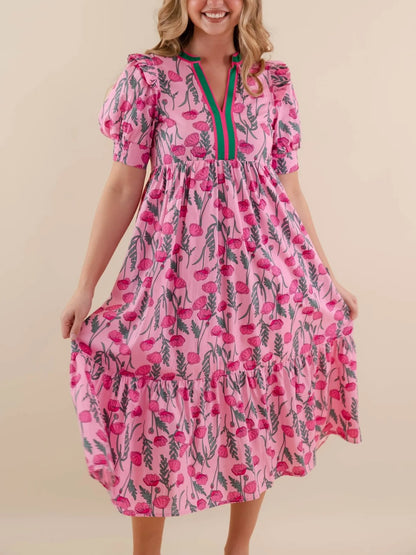 Women's Casual Floral Maxi Dress