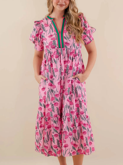 Women's Casual Floral Maxi Dress
