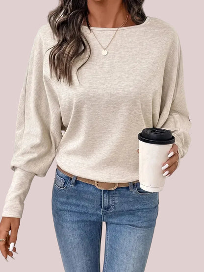 Women's Batwing Long Sleeve Casual Top