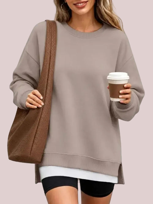 Women's Casual Fall Oversized Crewneck Sweatshirt