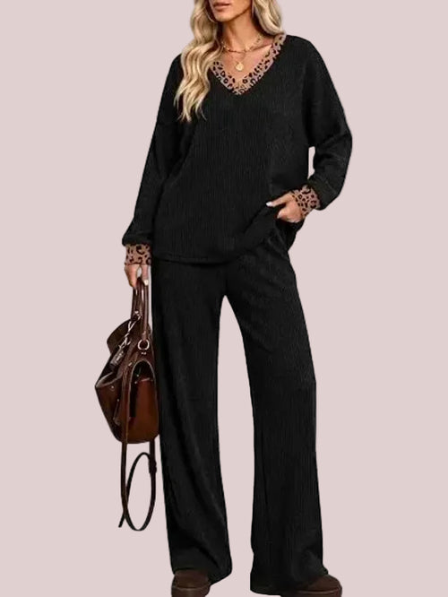 Women's 2-Piece Basic Casual Clothing Set