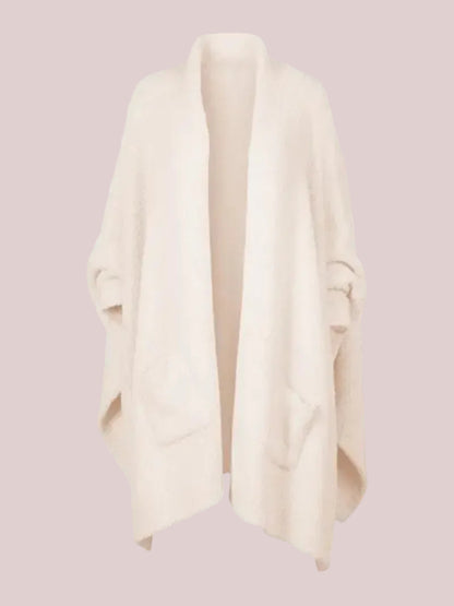 Women's Cozy Plush Poncho Shawl