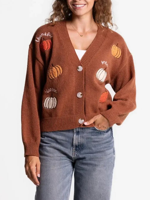 Women's Soft Holiday Pattern Knit Cardigan