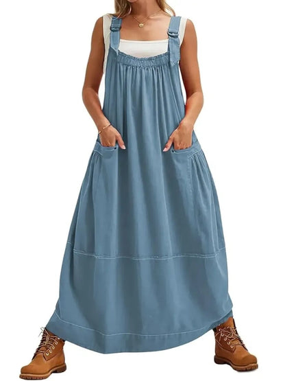 Women's Versatile Overall Maxi Dress