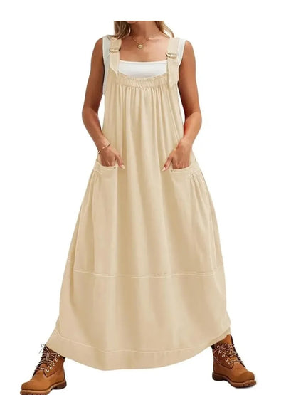 Women's Versatile Overall Maxi Dress