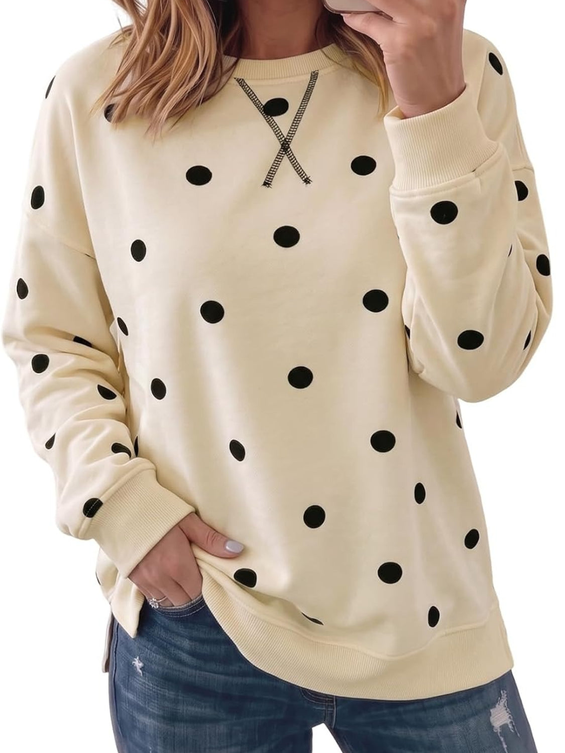 Women's Relaxed Fit Graphic Crewneck Top