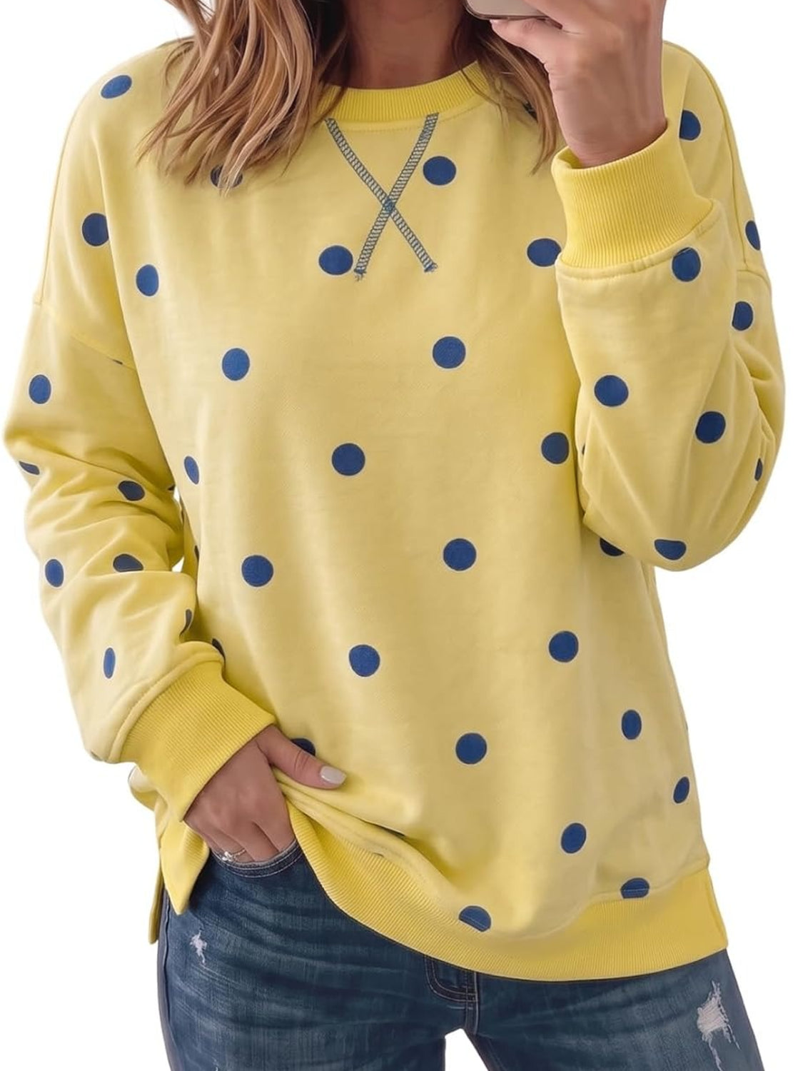 Women's Relaxed Fit Graphic Crewneck Top