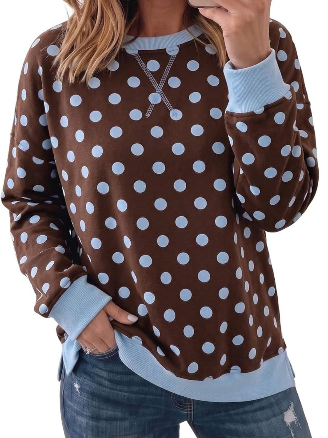 Women's Relaxed Fit Graphic Crewneck Top