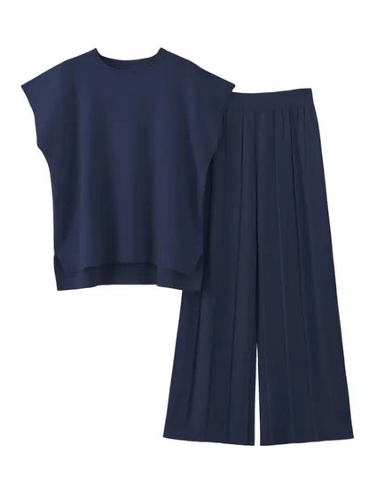 Women's Sophisticated Minimal Two Piece Matching Suit